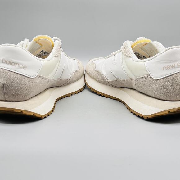 New Balance Shoes Womens 7.5 White Beige 237 Retro Running Athletic Sneakers - Picture 7 of 11